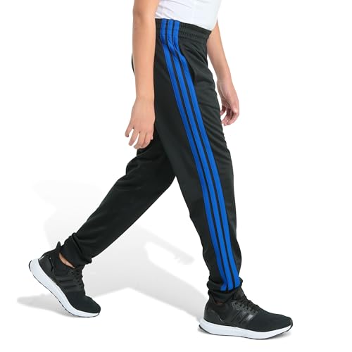 Image of adidas Boys 3-Stripe Jogger Pants | Big and Little Kids | 100% Polyester Athletic Training Pants with Elastic Waistband