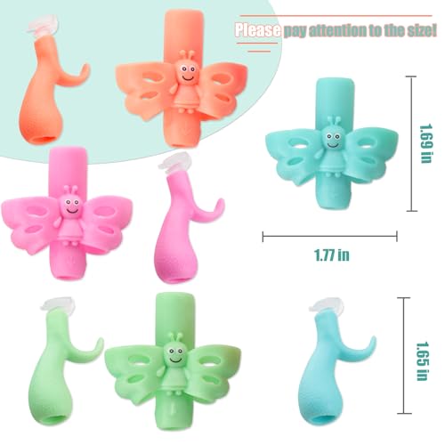 Image of JuneLsy Pencil Grips for Kids Handwriting gripper Pencil Holder Posture Correction Training Writing AIDS for preschooler Kids toddler Children 3-7Year