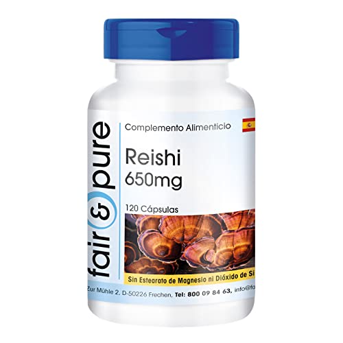 Fair & Pure Cápsulas de Reishi 650mg, 120 uds.