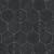 SomerTile Retro Hex Nero 14-1/8" x 16-1/4" Porcelain Floor and Wall Tile