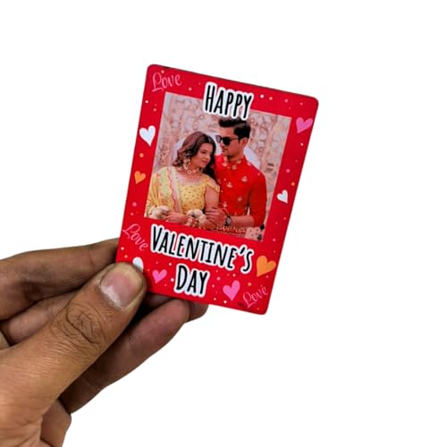 Image of Zesta Customized Fridge Magnet with Photo | Personalized Photo Frame Magnet for Fridge | Custom Picture Fridge Magnets | Polaroid Style Memory Photo Magnets for Birthday, Anniversary -3X2 Inches
