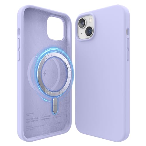 elago Magnetic Silicone Case Compatible with iPhone 14 Plus Case (6.7"), Compatible with MagSafe All Accessories