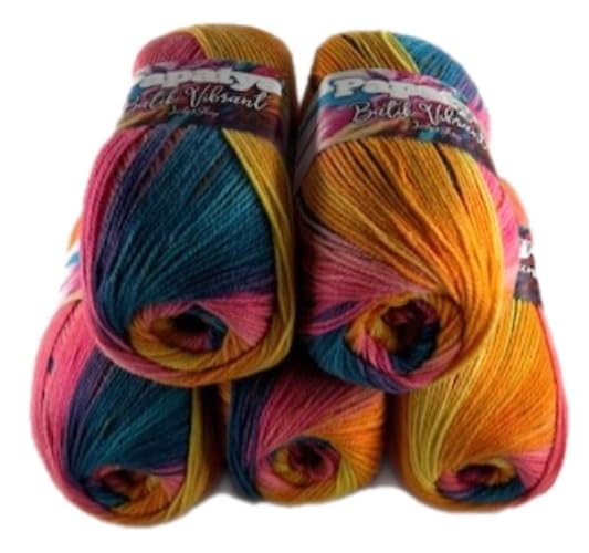 Rainbow Papatya Batik Vibrant Double Knitting 100g Ball (5, 06V)