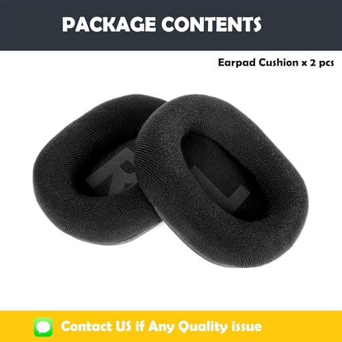 Repuesto de almohadillas HD9 para auriculares PreSonus HD9 con tela cómoda y espuma viscoelástica miniatura 5