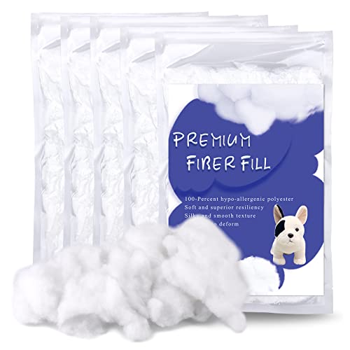 Image of BUTUZE 24.7oz Premium Polyester Fiber Fill, Polyfill Stuffing High Resilience Fiberfill Stuffing for Craft, Crochet Stuffing, Cotton Stuffing Part Pillow Comforter DIY, Recyclable