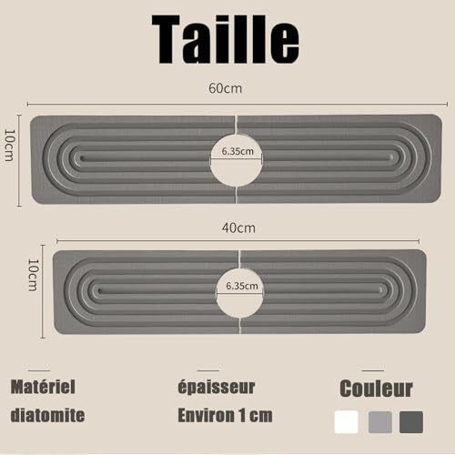 Tapete protector de fregadero súper absorbente y moderno 7