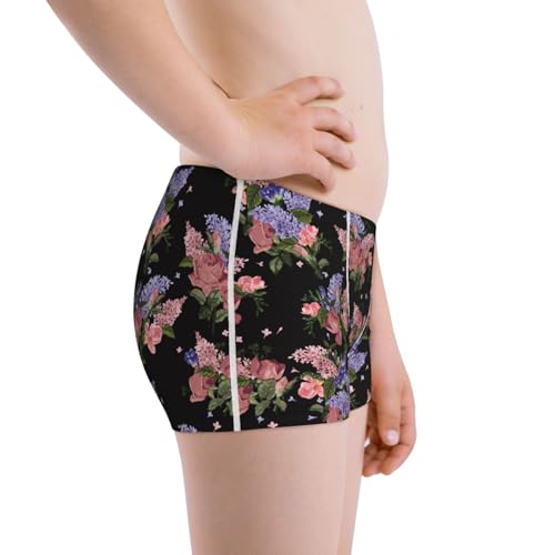 Boys' Cotton Boxer Brief Soft Underwear-Bouquet2