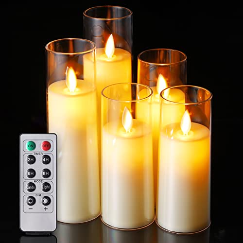 Vanrener Acrylic Flameless Candles, Battery Operated Candles