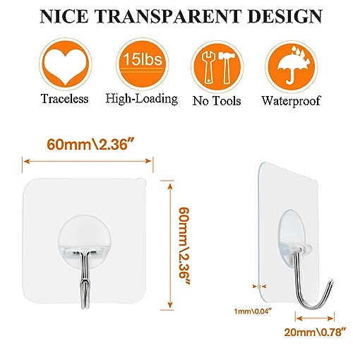 FOTYRIG-Adhesive-Hooks-Heavy-Duty-Wall-Hooks-Sticky-Hooks-for-Hanging-Wall-Hangers-Without-Nails-15lbMax-180-Degree-Rotating-Seamless-Stick-on-Bathroom-Kitchen-Office-Outdoors-10-Packs