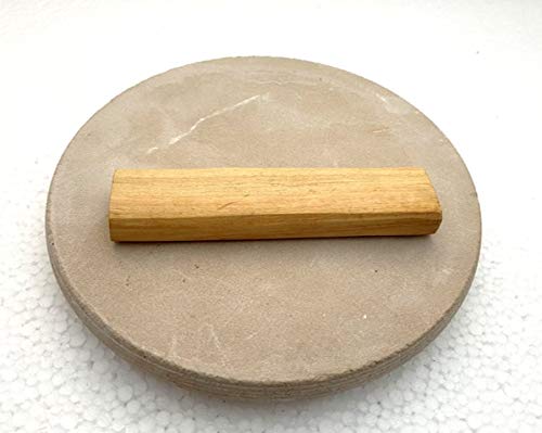 Stone Pata Chandan rubbing Stone chakla with Original Chandan Stick