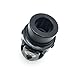 Ensun 3/4 Round x 3/4 Round Black Single Steering Shaft Universal U Joint Maximum Working Angle 35° Degree, Total Length 83mm (3-1/4 Inch)