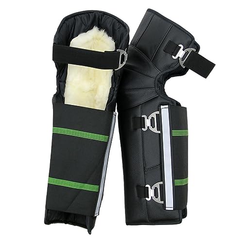 NOLITOY 1pair Motorcycle Warm Knee Sleeve Windproof Kneecaps for Outdoor Riding Made Elastic for Cold Weather and
