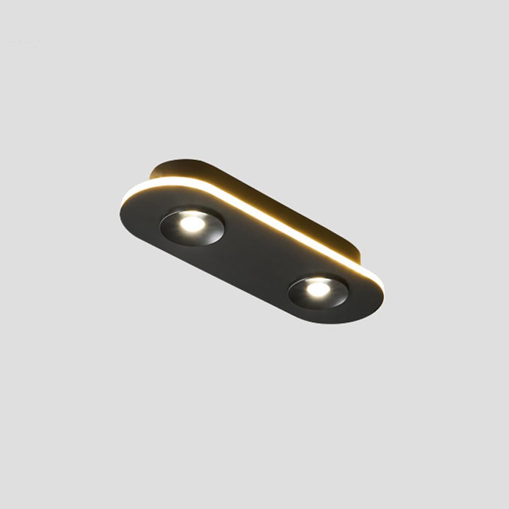 Plafonnier LED long pour sublimer l'allée moderne et l'escalier de votre maison