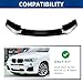 XPHAZZ Front Lip Compatible with BMW (2015-2017) X3 F25 LCI (2015-2018) X4 F26 M-Sport Model ABS Gloss Black Bumper Air Splitter