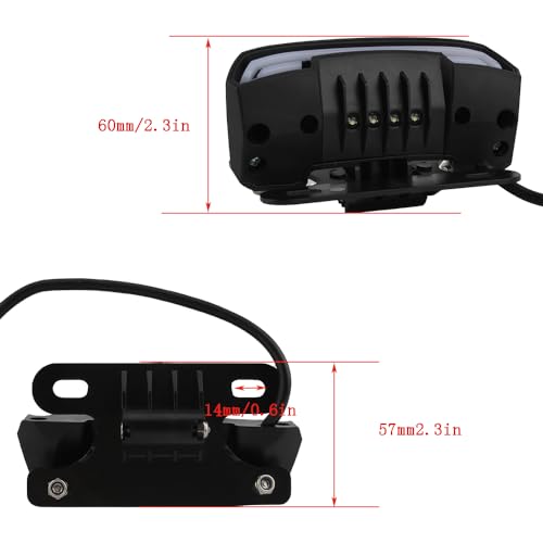 Luz trasera universal para motocicleta con freno dinámica señal giro 12-80V DRZ 400 6
