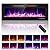 Zionheat 50 inches Electric Fireplace-Wall Fireplace for Living Room-Fireplace Freestanding/Inserts/Wall Mounted with Remote Control, Timer, Dimmer, 12 Flame Colors, 750/150W, Ultra Thin