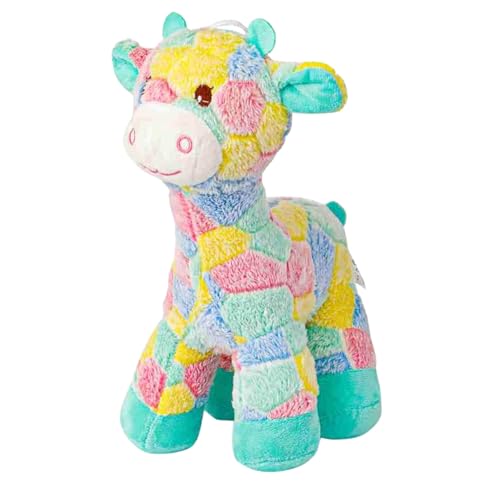 Image of Flufies Plush Toys - Snuggly and Aesthetic Stuff Plush Toys and Baby Toys - Soft Toys for Baby Girl and Baby Boy - Soft Toys for Girlfriend Gift (Colorful Giraffe)