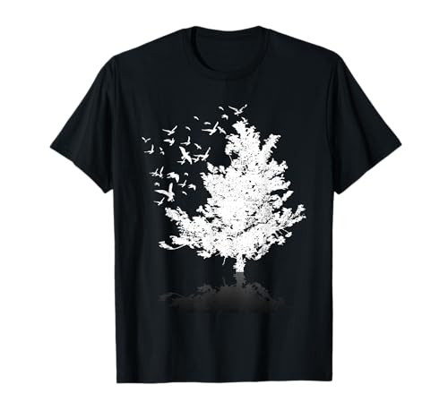 Plein Air Faune Nature Arbres Oiseaux Forêt T-Shirt
