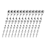 【Hohe Wirksamkeit】>>>12er Set Windspiralen aus Kunststoff. Die reflektierenden Windspiralen werden in einem Abstand von 50 cm aufgehängt, die Vögel trauen sich nicht näher zu kommen. Mit dieser einfachen und harmlosen Kombination für die Tiere vertreiben Sie die Vögel effektiv.