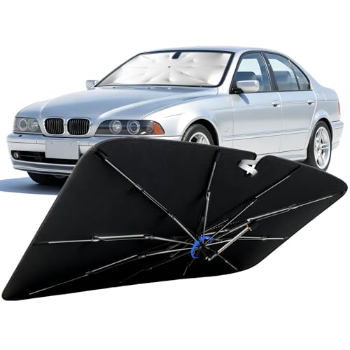 Windshield Sun Shade for BMW 5 Series 1997-2003 with 360° Rotating Shaft