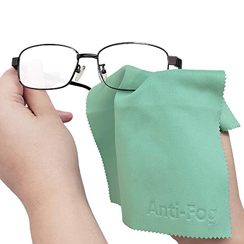 Reusable Anti-Fog Microfiber Cleaning Cloth Wipes for Prevent Fogging Eyeglasses, Sunglasses, Camera Lens, Mirrors, Goggles and Other Delicate Surfaces