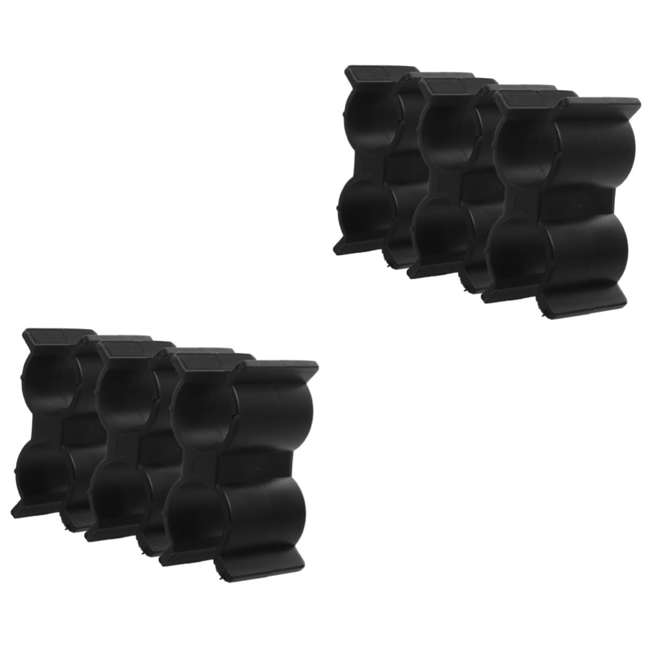 Abrazadera de doble tubo de tuberías Abaodam con soporte resistente y práctico 8