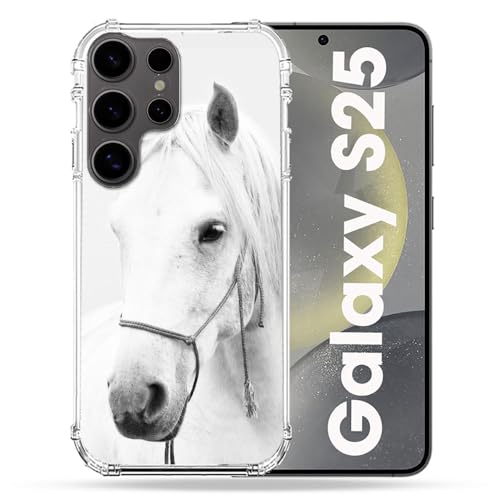 Coque Samsung S25 Cheval Cristal - Protection Renforcée pour Smartphone