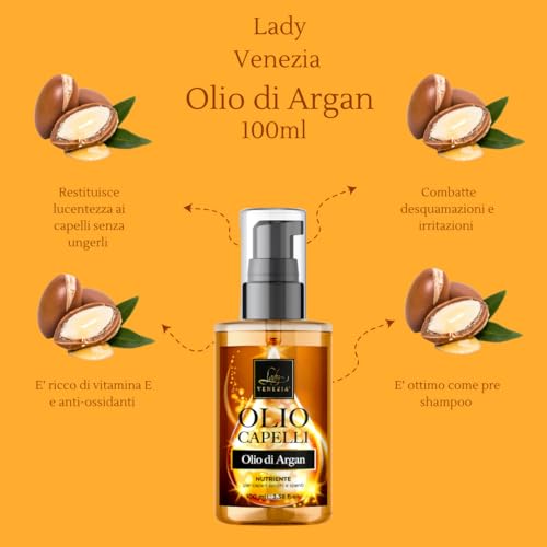 Lady Venezia - Olio di Argan per i Capelli - Cura
