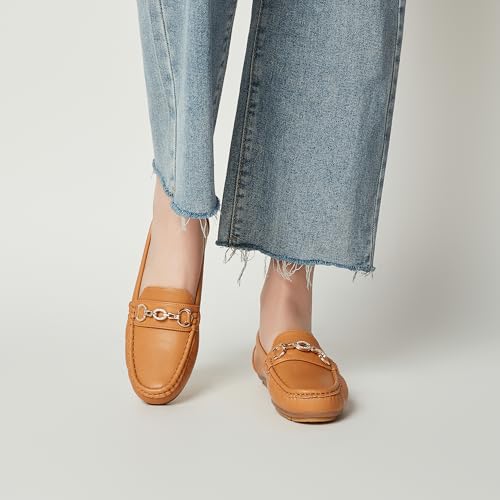 Image of Women's Business Loafers Work Casual Flats Shoes Lightweight Penny PU Leather Slip On Walking Shoes