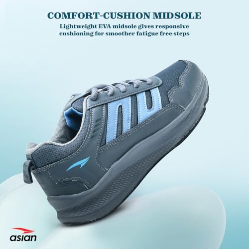 Image of ASIAN Men BOSS-02 Running and Casual Wear Running Shoes with Laces, Lightweight and Comfortable Shoes for Men & Boys, Ideal for Sports, Gym, Walking, and Daily Use