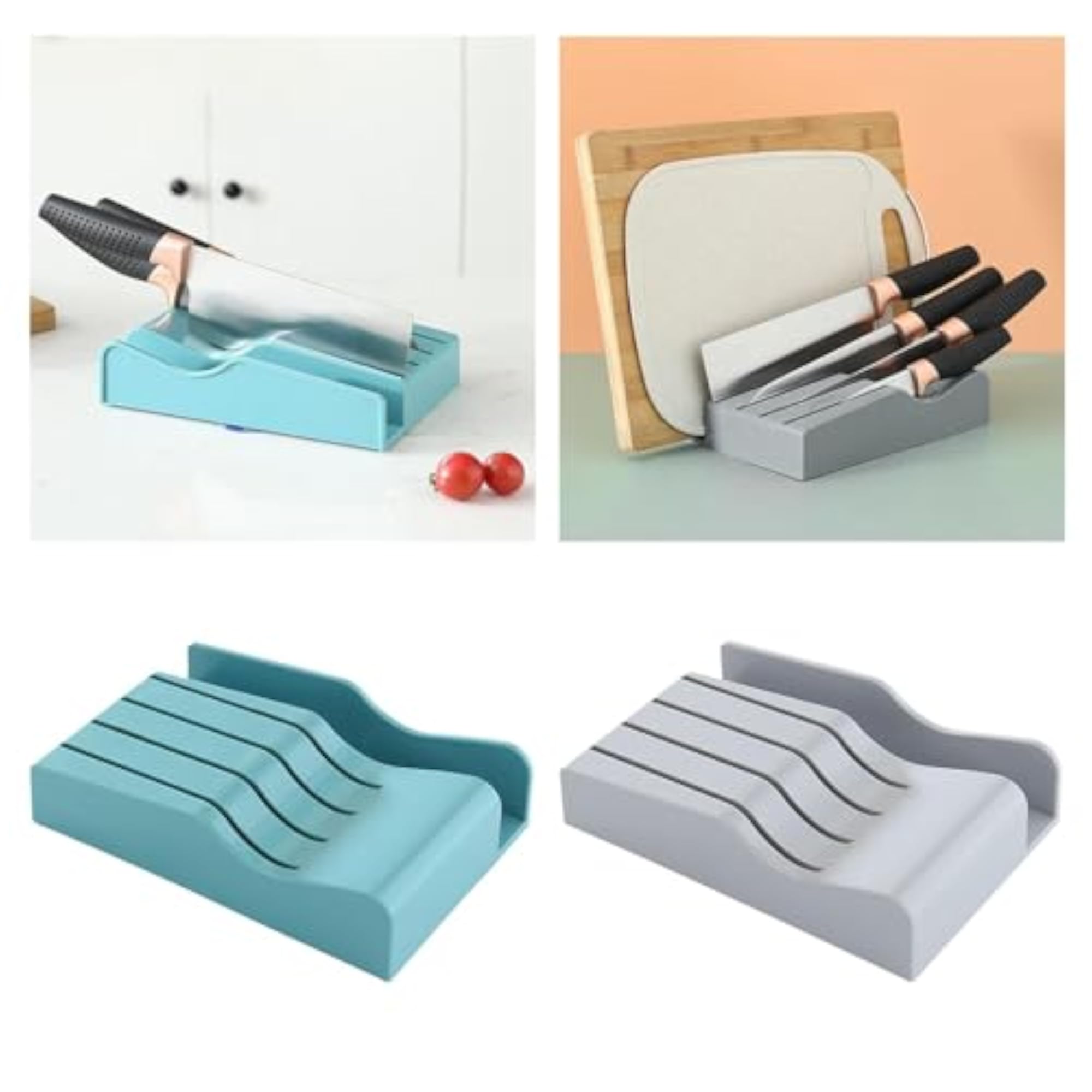 Chopping Board Organizer Drawer Storage with Knife Block
