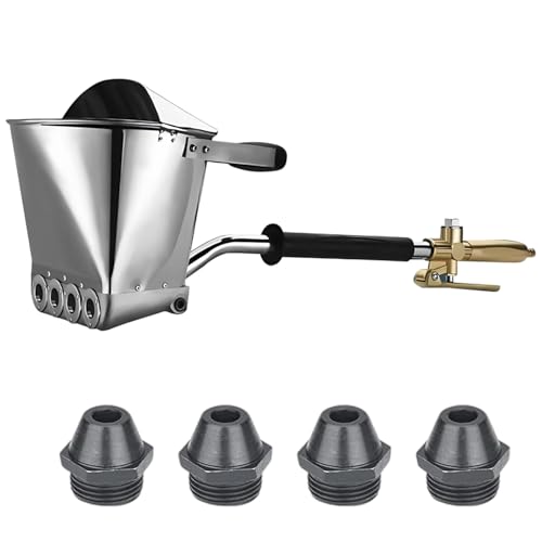 Pistola pulverizadora de 4 chorros, 3,5 L, mortero neumático de cemento Hopper para lechada, pistola de cemento, máquina de enyesado, para paredes y techos, herramienta de pintura