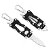 BEEK EDC Outdoor Mini Messer, Karabiner Schlüsselanhänger, Flaschenöffner Schlüsselanhänger Männer, Neck Knife, Taschenmesser, Multitool mit Glasbrecher, Inbusschlüssel