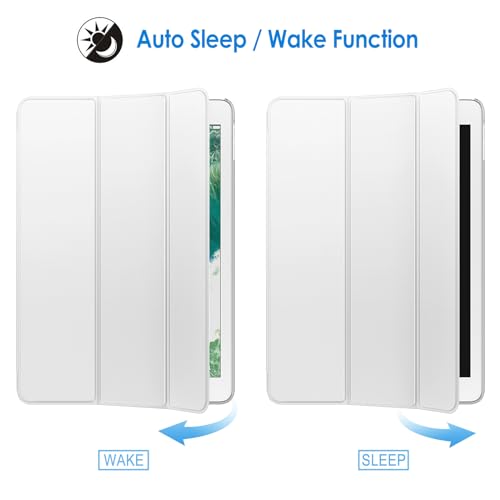 Image of JETech Case for iPad (9.7-Inch, 2018 /2017 Model, 6th /5th Generation), Smart Cover Auto Wake /Sleep (White)