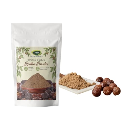 Thanjai Natural 100% Pure Natural Reetha Powder (Sapindus Mukorossi) - 250gm