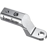 kaedear (カエディア) バイク クランプバー ミラーマウント マルチバー ステー スマホホルダー バー径 22mm 穴径10mm 軽量化 M6/M8ボルト穴 アルミニウム合金 CNC 1ピース 耐震 剛性 KDR-H3-S (シルバー)