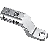 kaedear (カエディア) バイク クランプバー ミラーマウント マルチバー ステー スマホホルダー バー径 22mm 穴径10mm 軽量化 M6/M8ボルト穴 アルミニウム合金 CNC 1ピース 耐震 剛性 KDR-H3-S (シルバー)