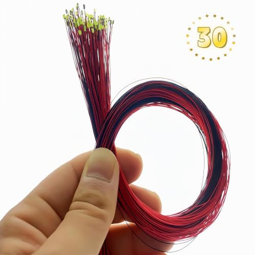 Miniatura 4 de 30 Micro Led 0805 Smd Precableados 3v Mini Led Para Modelismo Con Cable 16 Cm, Luces Para Modelismo, Dioramas Y Proyectos Diy, Led Smd Pre-Soldados Para Modelos Rc