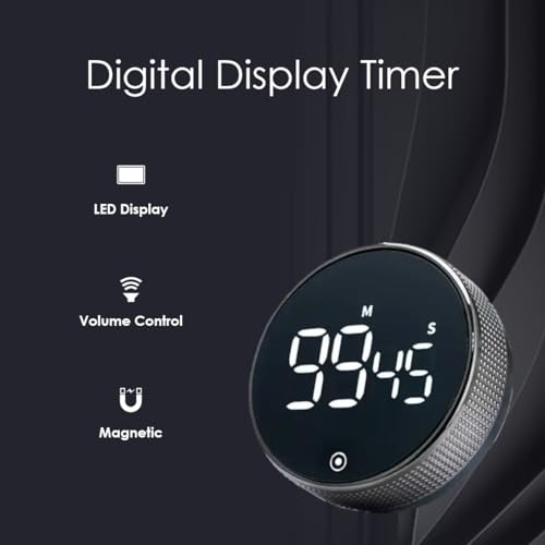 Prestige LED Display Visual Timers Magnetic Countdown and Countup Timer Ideal for Classroom Cooking, Fitness, Baking - Image 3
