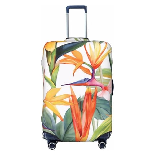 Colorful Flower Print Luggage Suitcase Covers Elastic Washable Luggage Protector Luggage Covers For Suitcase - Main Image