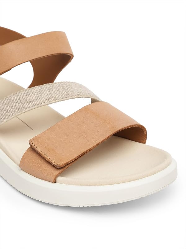 Image of ECCO Flowt Brown Women Flat Sandal