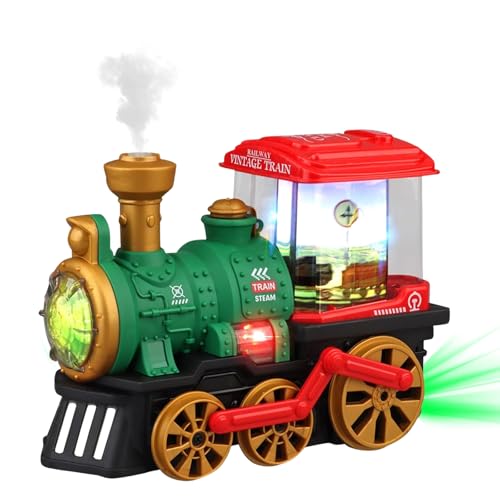 SPERMUOY Weihnachtszug,Weihnachts Zug Spielzeug mit Licht und...