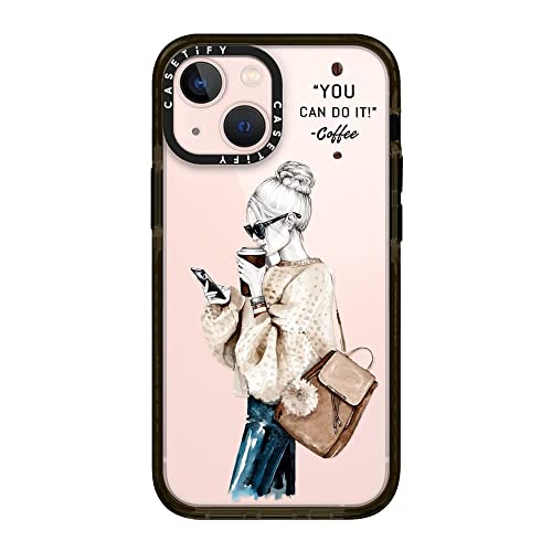 CASETiFY CpNgP[X iPhone 13 Mini - Girl And Coffee - NA ubN