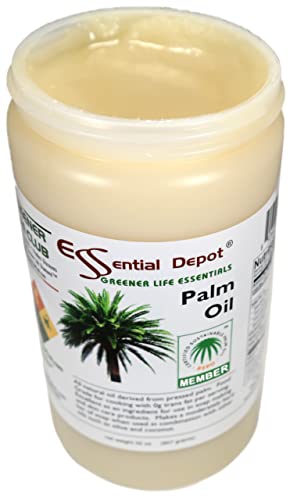 Palm Oil - 1 Quart - 32 Oz - Rspo Certified - Sustainable - Food Grade - Kosher - Not Hydrogenated - Safety Sealed Hdpe Container With Resealable Cap #TOP3