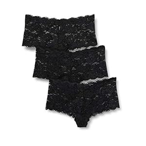 Amazon-merk: Iris & Lilly Hipster-ondergoed, bloemenkant, verpakking van 3 stuks