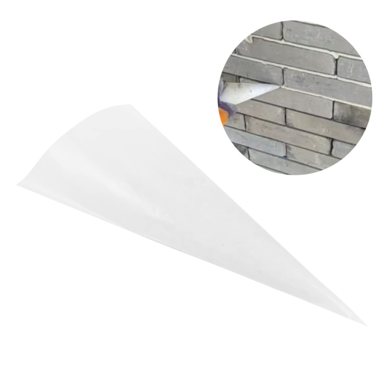 Saccapoche per Cemento Bianco in Hdpe da 50 Pezzi, Sacchetti per Malta Cementizia Protezione Mani e Facile Estrusione per Piastrelle e Muratura