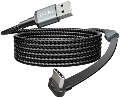 Jiunai 6ft USB C Cable 240W Fast Charging & Data Transfer Right Angle Cord