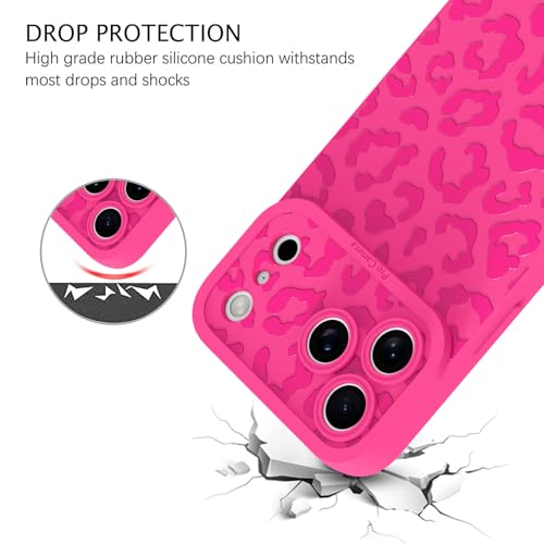 Image of ZIYE for iPhone 17 Pro Case Hot Pink Leopard Pattern Phone Case