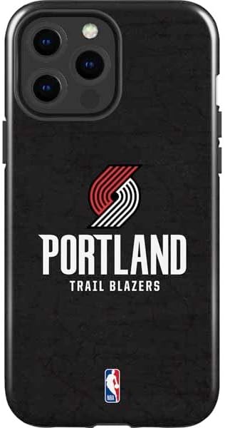 Skinit Impact Phone Case Compatible with iPhone 14 Pro Max - Officially Licensed NBA Portland Trail Blazers Large Logo Design