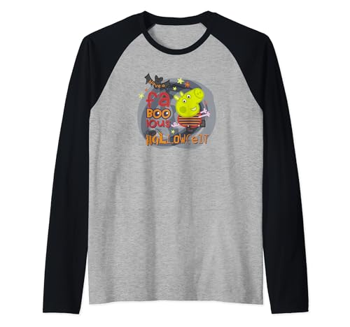 T-shirt Peppa Pig Halloween raglan pour enfant look automne